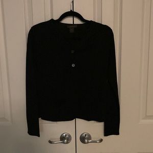 Banana Republic black silk cardigan, size S